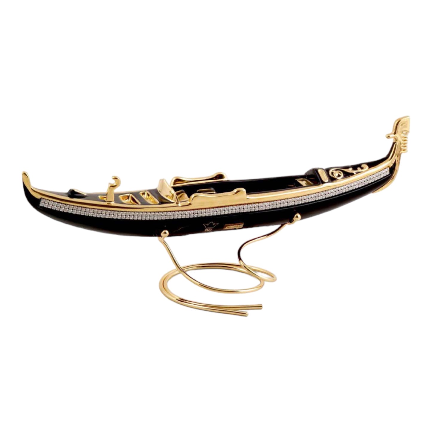 BC Limoge - Yacht Antique - Blue&Gold - 52x8 cm