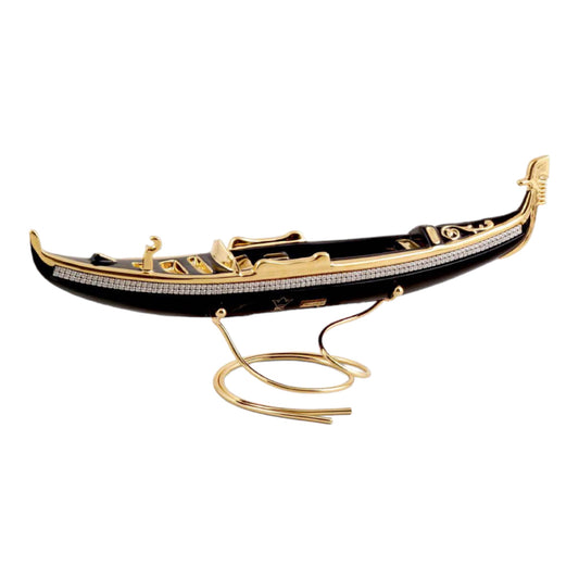 BC Limoge - Yacht Antique - Blue&Gold - 52x8 cm