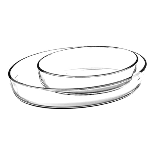 Borcam - Roasters Oval Oven Dishes Set - 2 Pieces