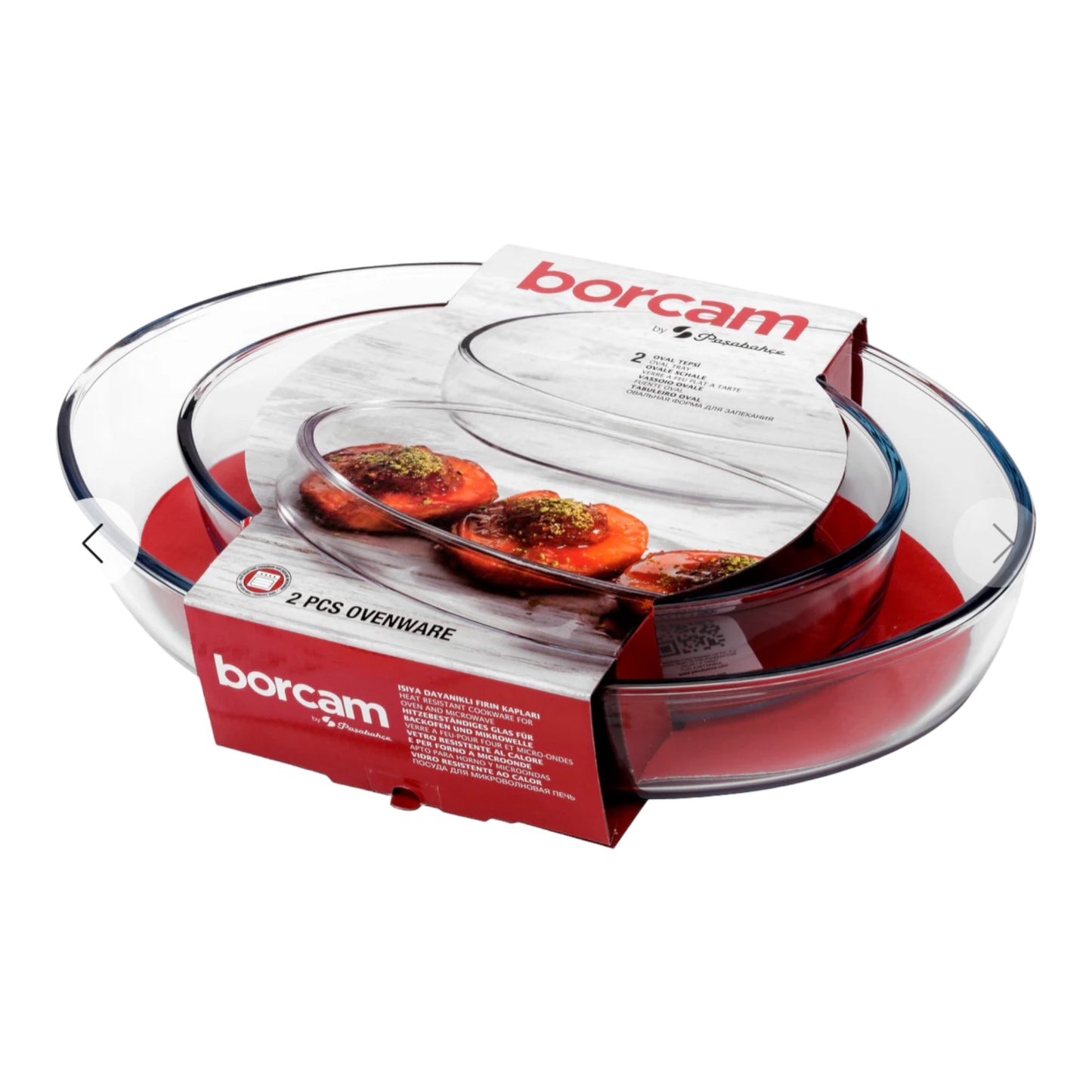 Borcam - Roasters Oval Oven Dishes Set - 2 Pieces