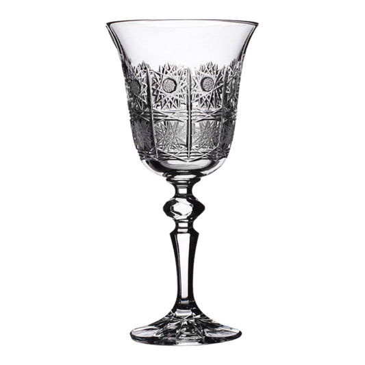 Bohemia Crystal - Goblet Glass Handcut Set 6 Pcs