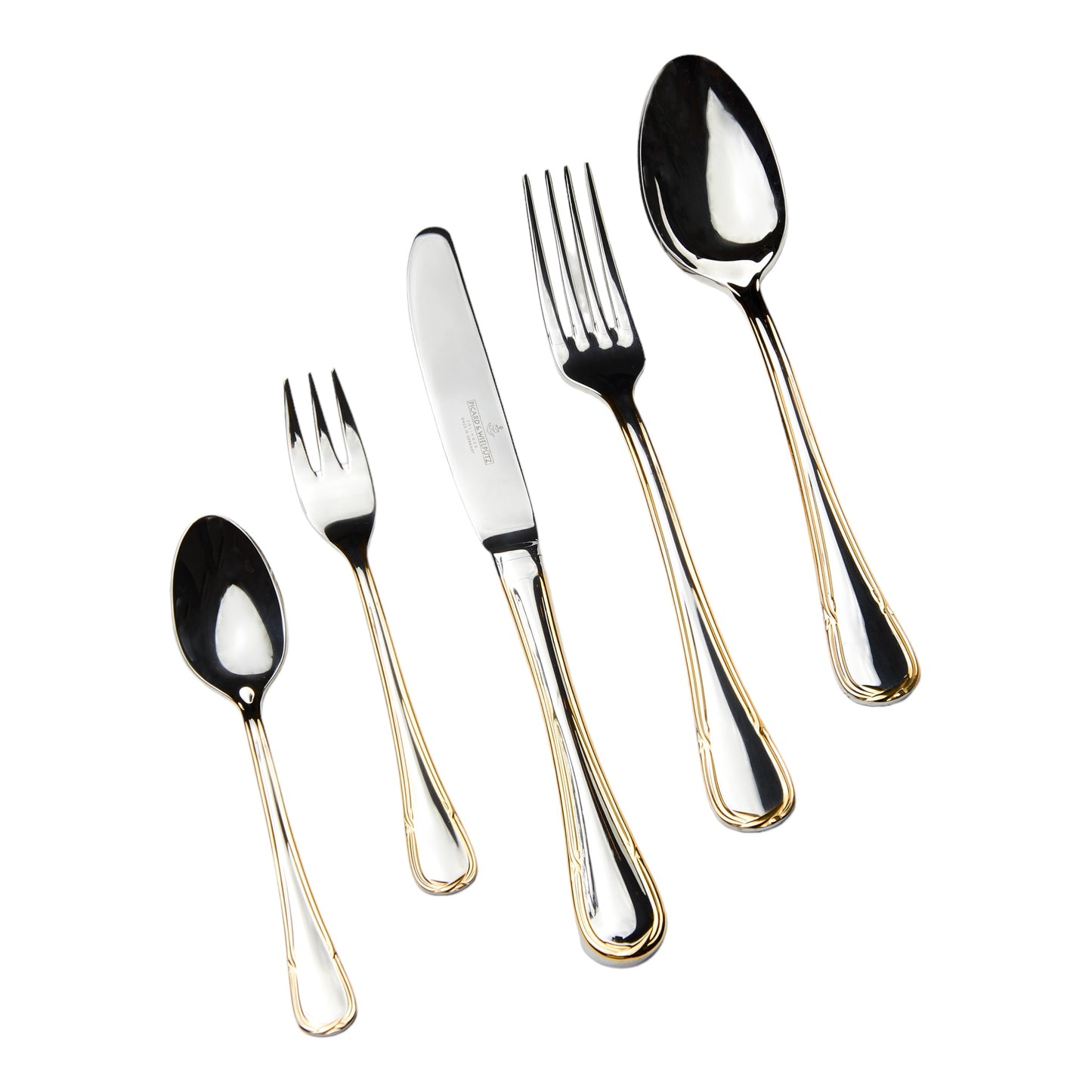 Cutlery Set Solingen Germany Stainless Steel - 72 Pcs - Gold With Wooden Box