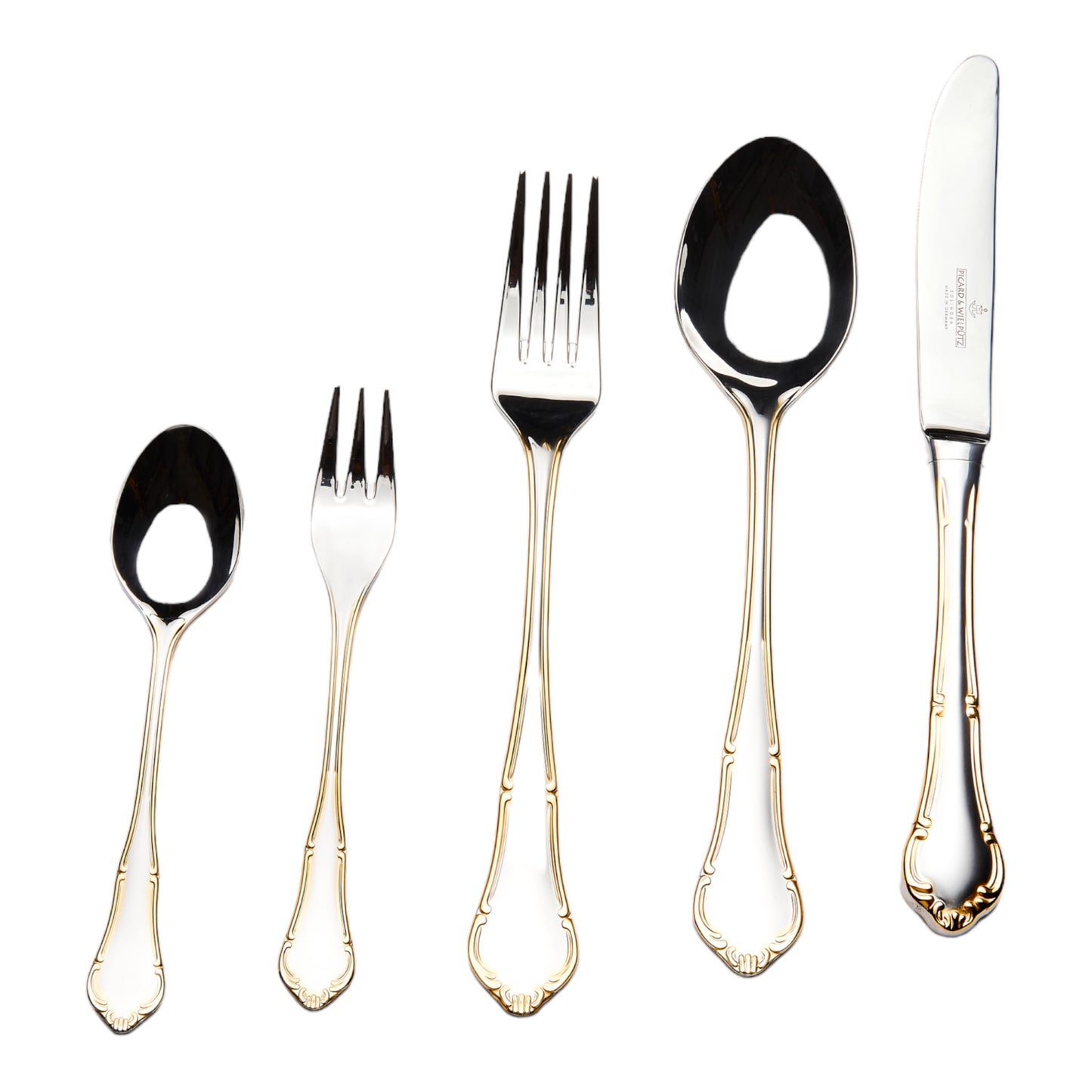 Cutlery Set Solingen Germany Stainless Steel - 72 Pcs - Gold Matte With Wooden Box