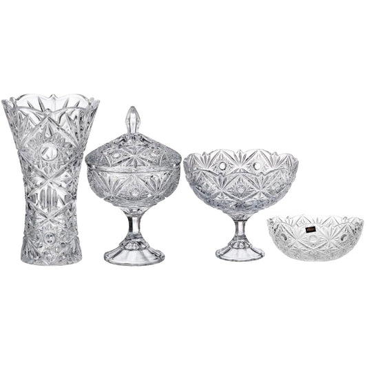 Bohemia Crystal Set With Gift Box - 4 Pieces