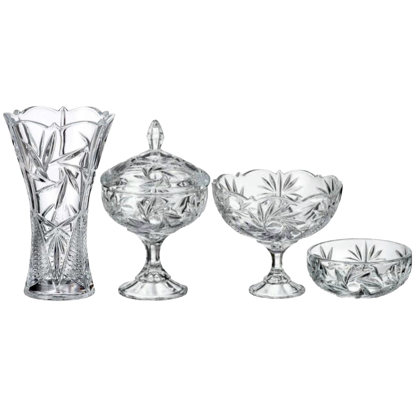 Bohemia Crystal Set With Gift Box - 4 Pieces