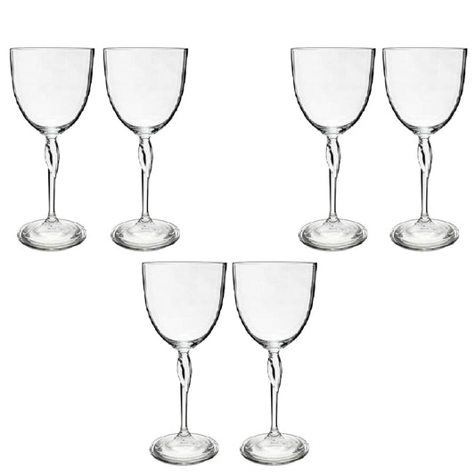 Bohemia Crystal - Goblet Glass Set 6 Pcs