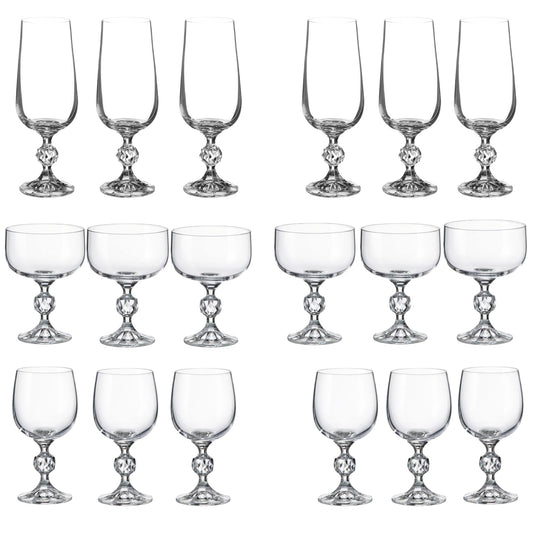 Bohemia Crystal Set 18 Pieces