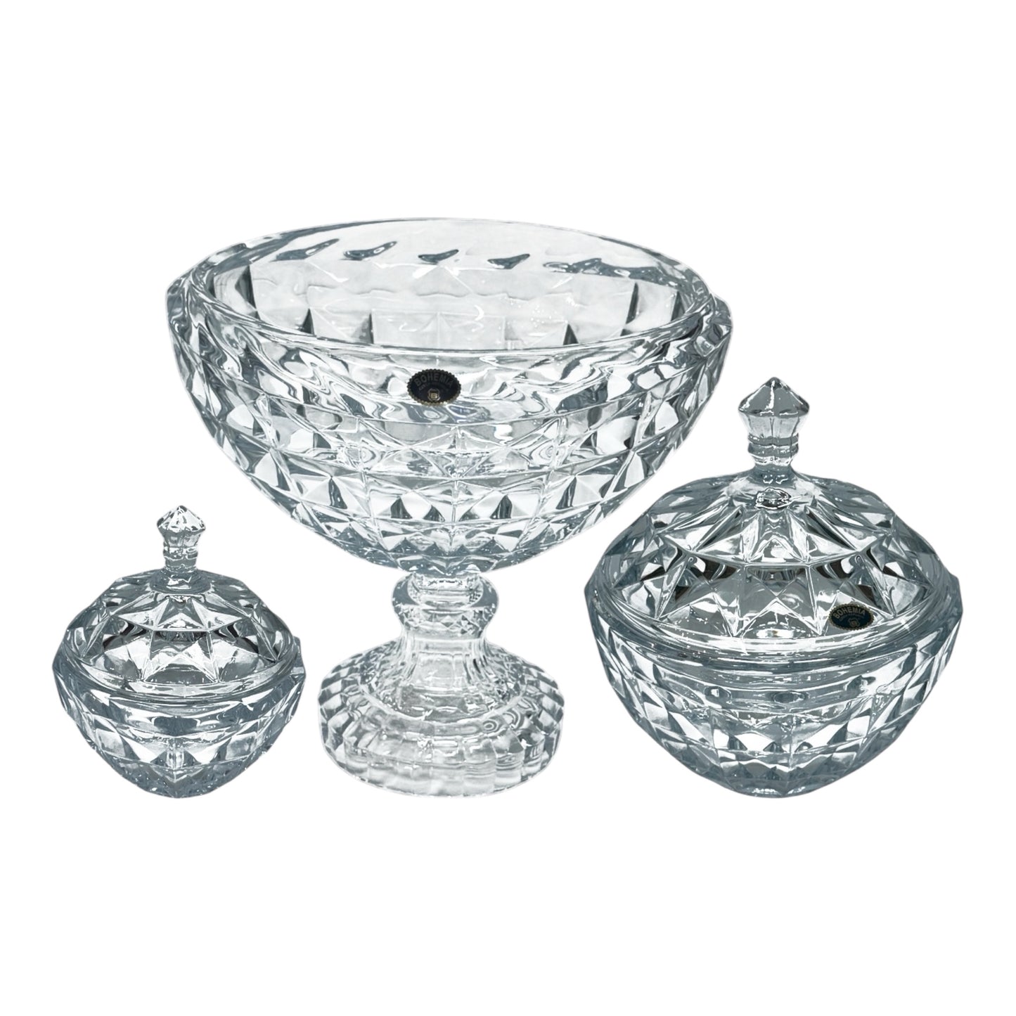 Bohemia Crystal Diamond Set With Gift Box - 3 Pieces