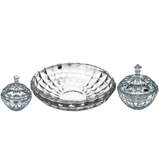 Bohemia Crystal Diamond Set With Gift Box - 3 Pieces