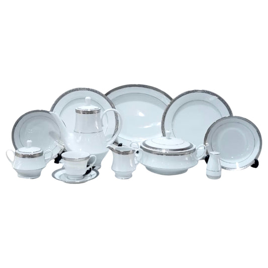 Noritake Dinner Set 112 Pieces - Silver