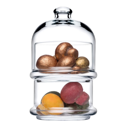 Pasabahce - 2 Tier Candy Bowl - 16x6.9cm