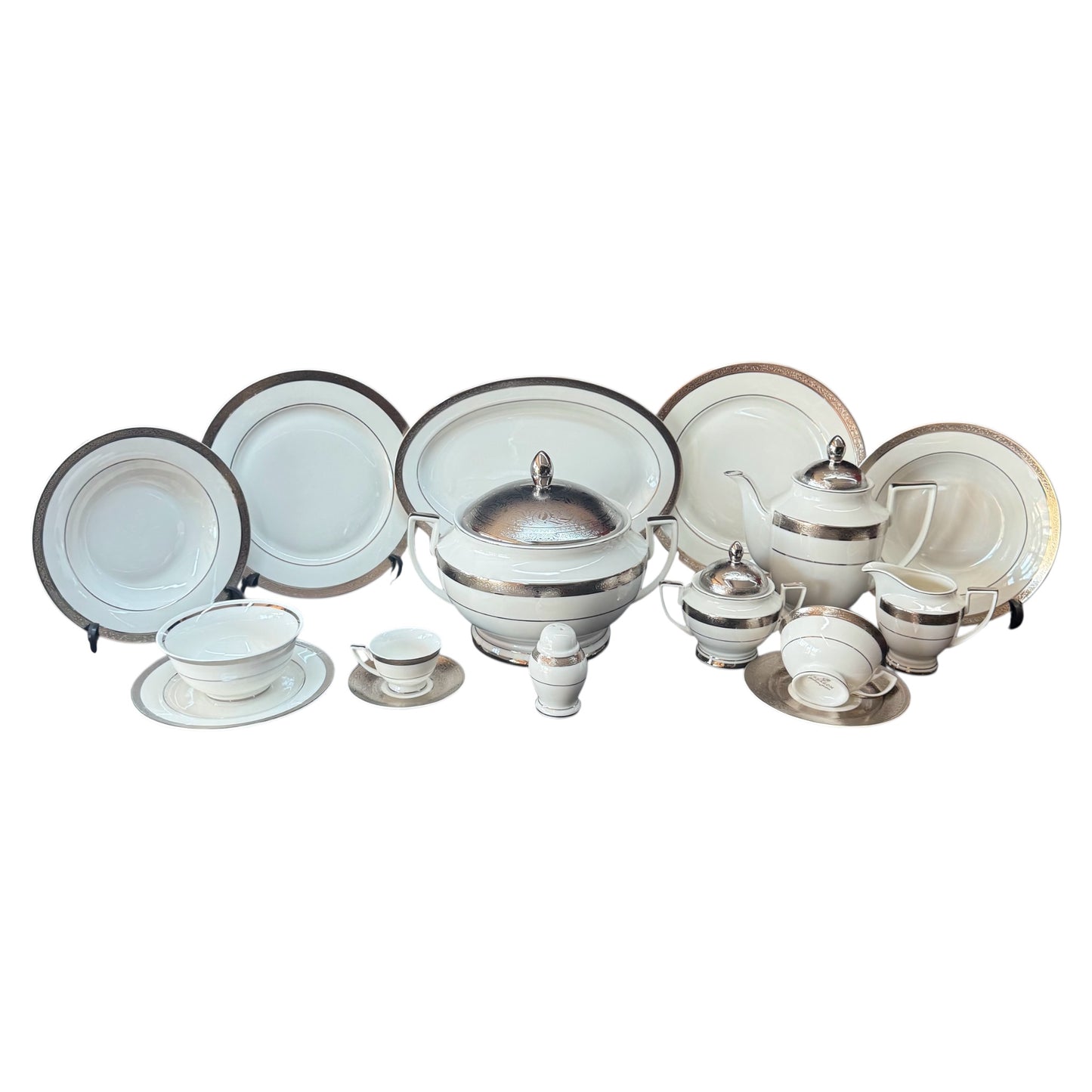 Dinner Set 112 Pieces - Silver