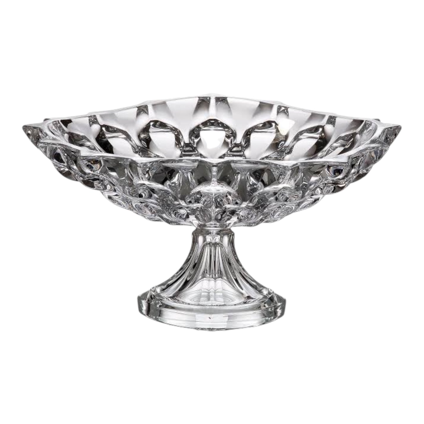 Bohemia Crystal Samba Plate With Base - 35x16 cm