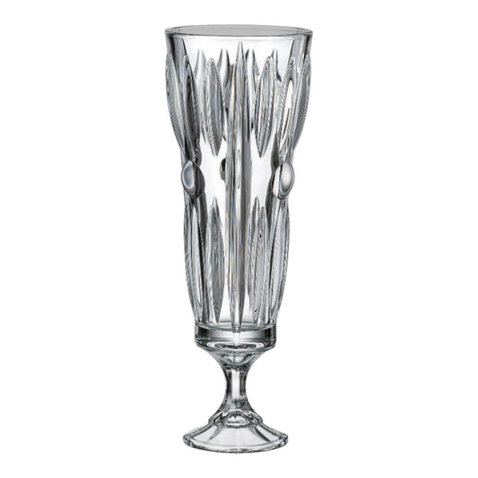 Bohemia Crystal Vase With Base - 37 cm