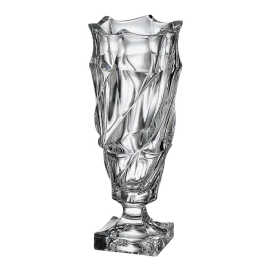 Bohemia Crystal Vase With Base - 38 cm