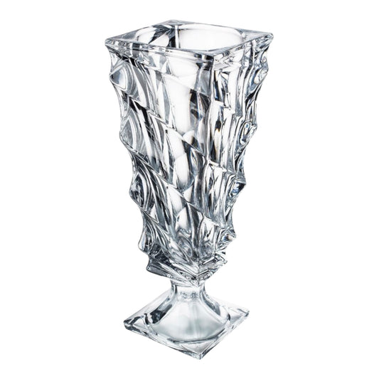 Bohemia Crystal Vase With Base - 39 cm