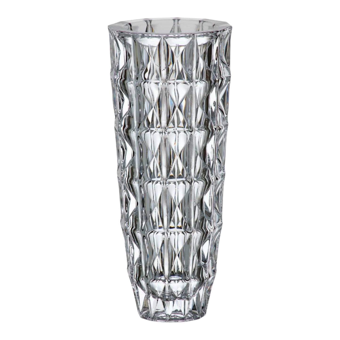 Bohemia Crystal Diamond Vase - 31.5 cm