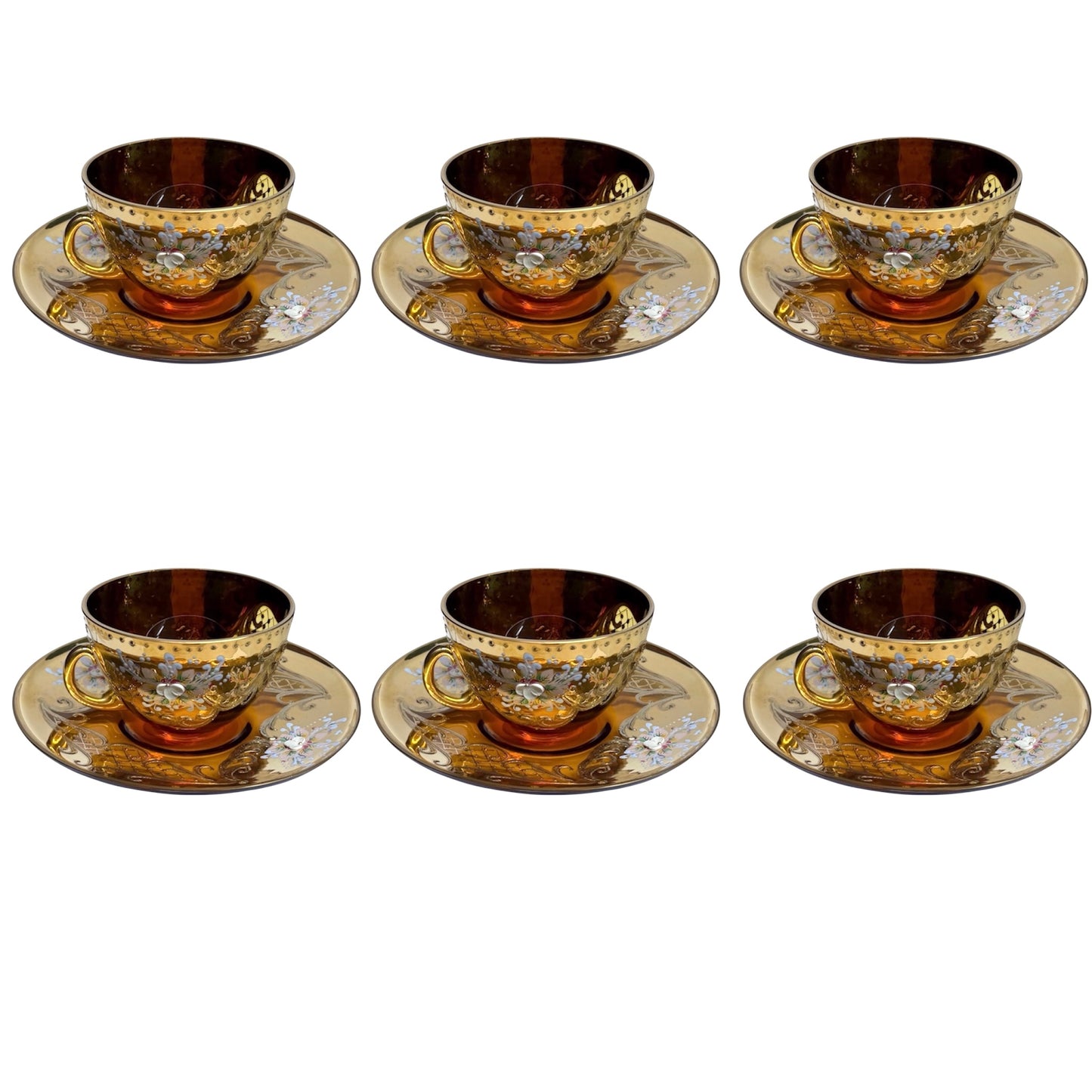 Tea Set Murano 17 pieces- Gold