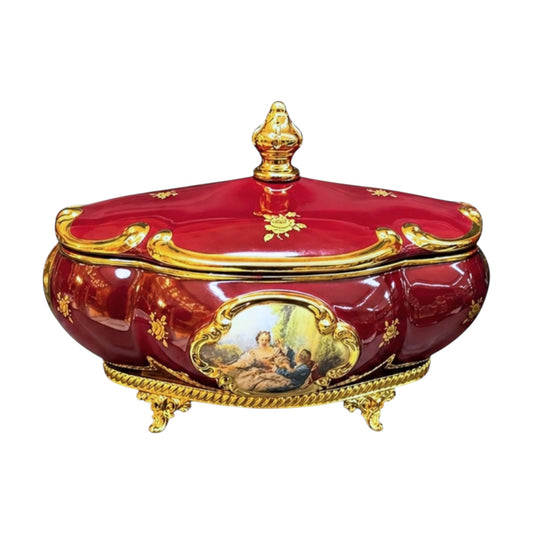 BC Limoge - Bonbonniere With Base - Romeo&Juliet - 29x19cm