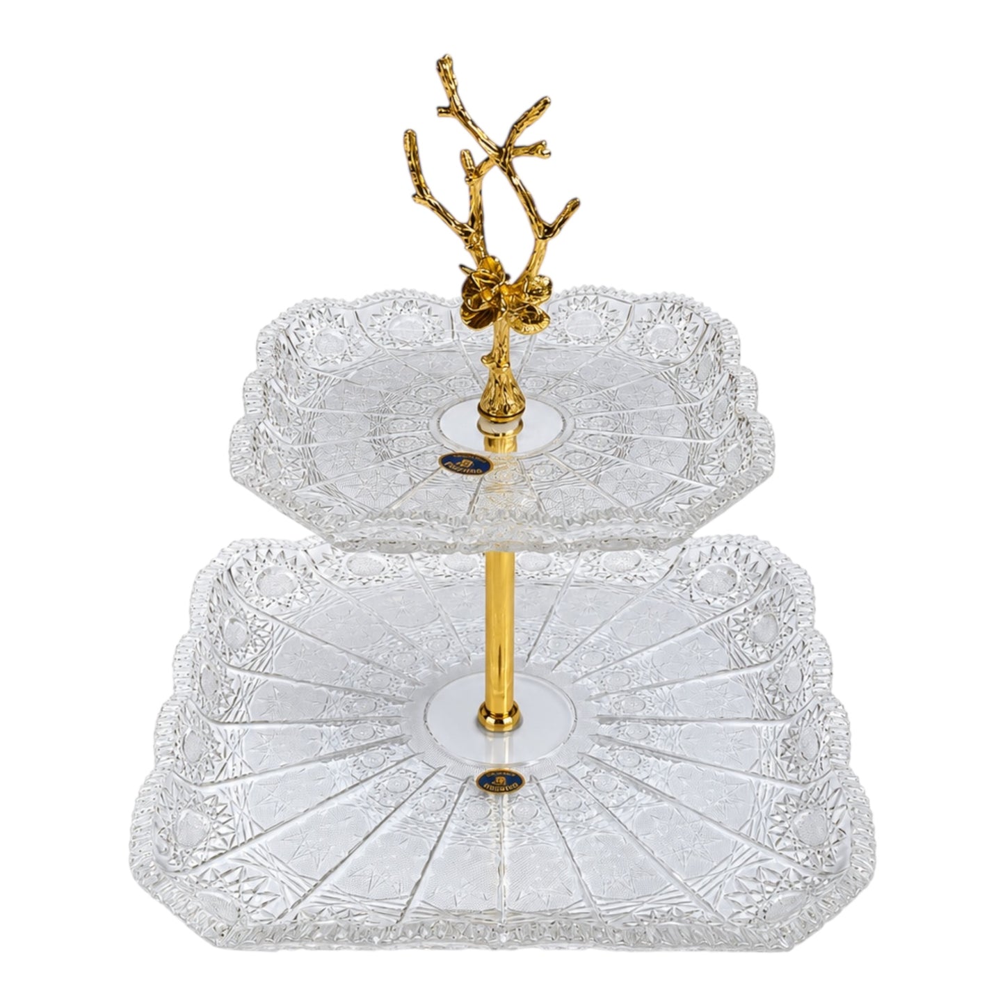 Bohemia Crystal - 2 Tier Cake Stand
