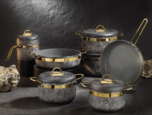 Brioni Cookware Set - 12 Pieces - Turkey